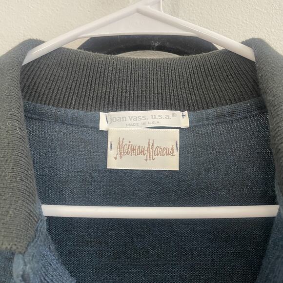 Vintage 90s Y2K Joan Vass Two Piece Skirt Outfit Polo Sweater Maxi Skirt Minimal - Picture 13 of 13